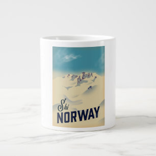 Ski Norwegen Jumbo-Tasse