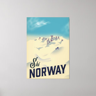 Ski Norwegen Leinwanddruck