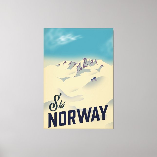 Ski Norwegen Leinwanddruck (Vorderseite)