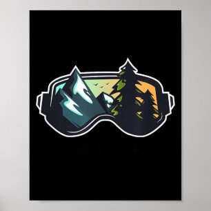 Ski Oberammergau Bergski fahren T Männer und Fraue Poster
