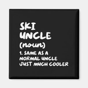 Ski Onkel Definition Skifahren lustig Sport  Magnet