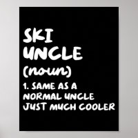 Ski Onkel Definition Skifahren lustig Sport