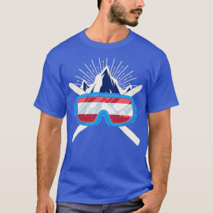 Ski Österreich Österreichische Skifahrerflagge Win T-Shirt