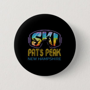 Ski Pats Peak New Hampshire Skiurlaub Button