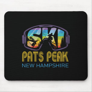 Ski Pats Peak New Hampshire Skiurlaub Mousepad
