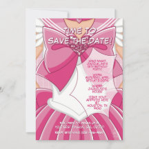 [SKI] Pink Magical Girl Birthday Invitation