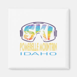 Ski Pomerelle Berg Idaho Skiurlaub Magnet