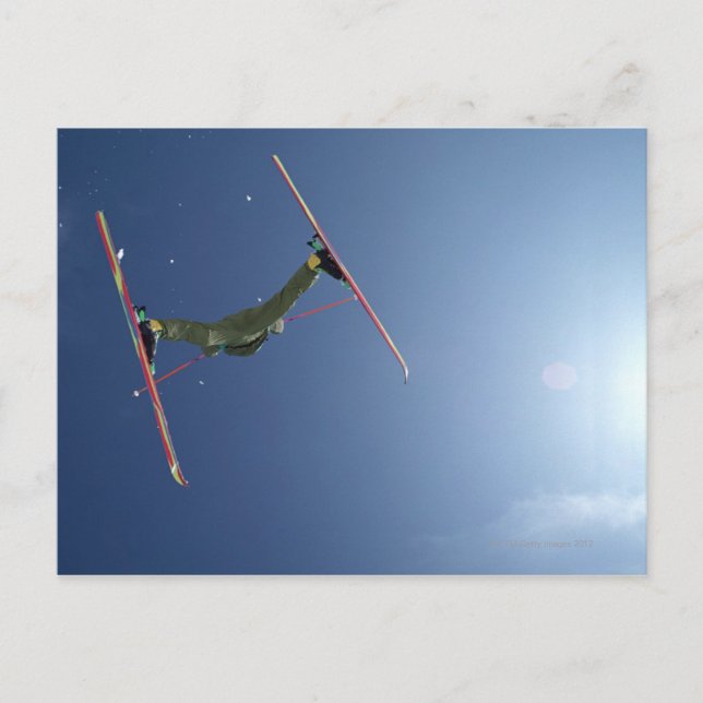 Ski Postkarte (Vorderseite)