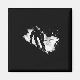 Ski Racer Sports Biathlon Biathlon Magnet