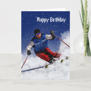 Ski Racing Down the Mountain Karte