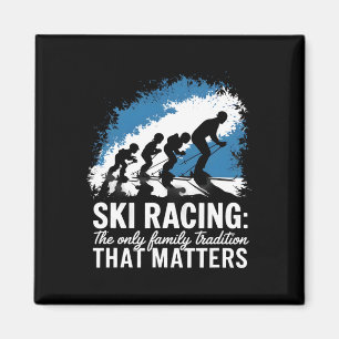Ski-Rennen die einzigen Familientraditionen Alpine Magnet
