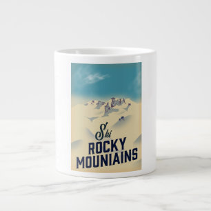 Ski Rocky Mountains USA Jumbo-Tasse