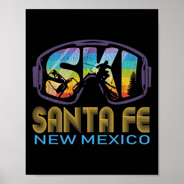 Ski Santa Fe New Mexico Skiurlaub  Poster (Vorne)