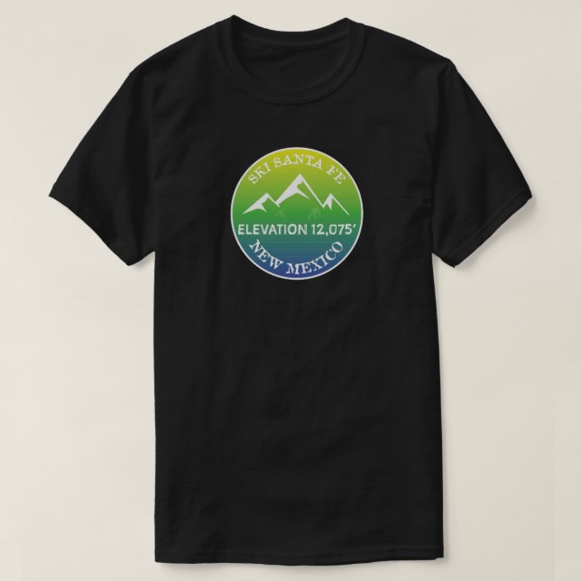 Ski Santa Fe New Mexico T-Shirt (Design vorne)