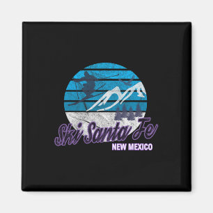 Ski Santa Fe New Mexico Usa Skizentrum Snowboardin Magnet