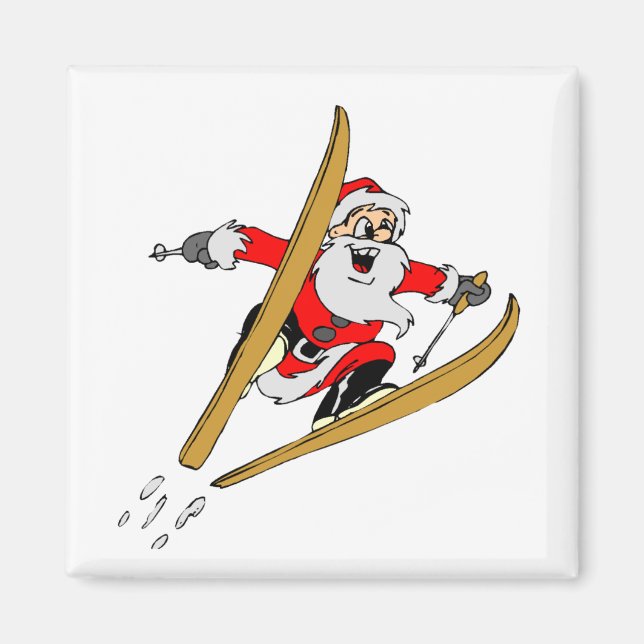 Ski Santa Magnet (Vorne)
