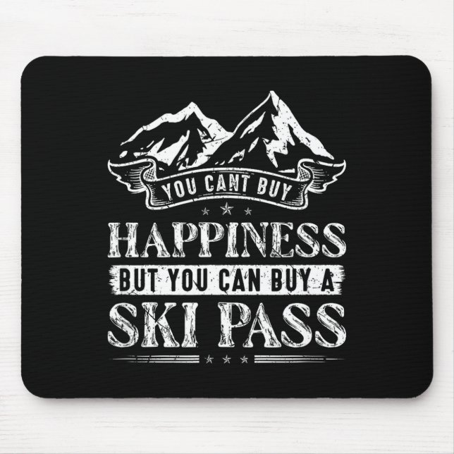 Ski-Schnee-Berge Skifahren  Mousepad (Vorne)