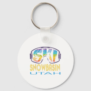 Ski Schnee in Utah Skiurlaub Schlüsselanhänger