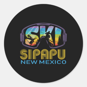 Ski Sipapu New Mexico Skiurlaub Runder Aufkleber