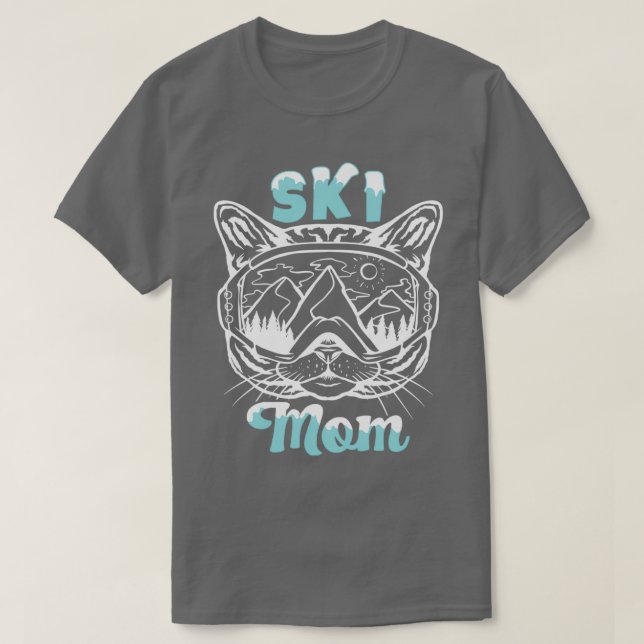 Ski Skier Skifahren Lil Miss Skier T-Shirt (Design vorne)