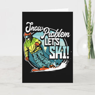 Ski Skiing Winter Sport Snow Problem Let's Ski Karte