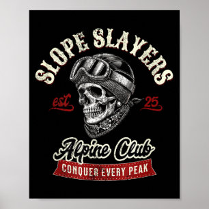Ski-Slayer Freestyle-Skifahrer Winter Poster