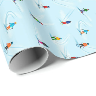 Ski Slope Geschenk Wrap Geschenkpapier