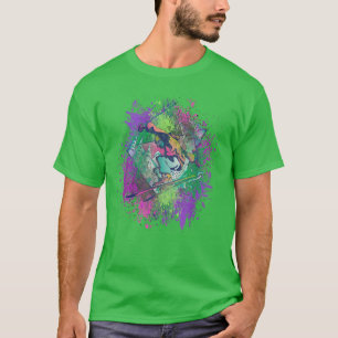 Ski Snowboard Brille Skifahren Berg Affe Schneeman T-Shirt