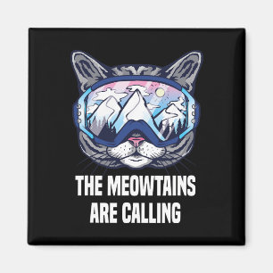 Ski-Snowboard-Goggles Funny die Meowtains sind nen Magnet