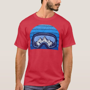 Ski Snowboard Goggles Skifahren Schneeberg Winter T-Shirt