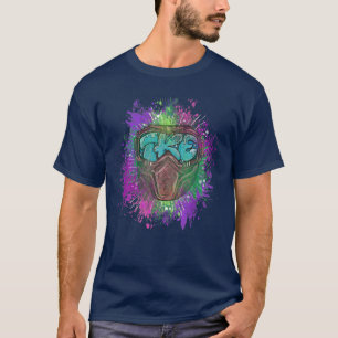 Ski Snowboard Natur Treehugger Skiing Mountain Ap T-Shirt