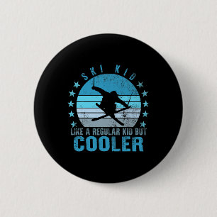 Ski Snowboard Ski-Kind Ski-Fan Schneeberg W Button