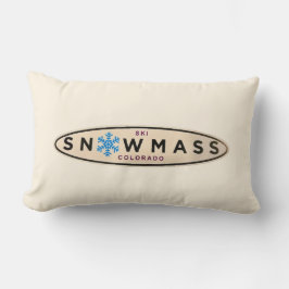Ski Snowmass Throw Pillow Lendenkissen