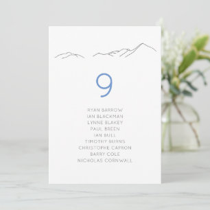 Ski Snowy Mountain Hochzeitskarte
