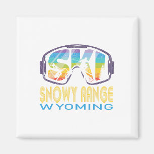 Ski Snowy Range Wyoming Skiurlaub Magnet
