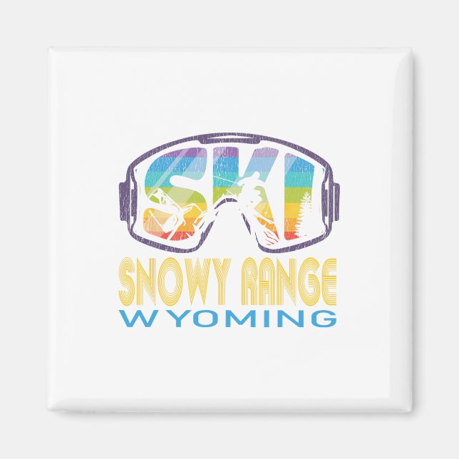 Ski Snowy Range Wyoming Skiurlaub  Magnet (Vorne)