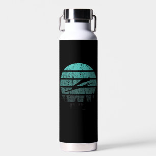 Ski-Springer Skispringen Retro Trinkflasche