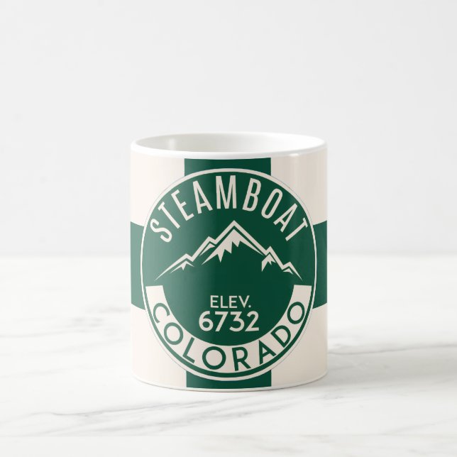 Ski Steamboat Green Mug Kaffeetasse (Mittel)