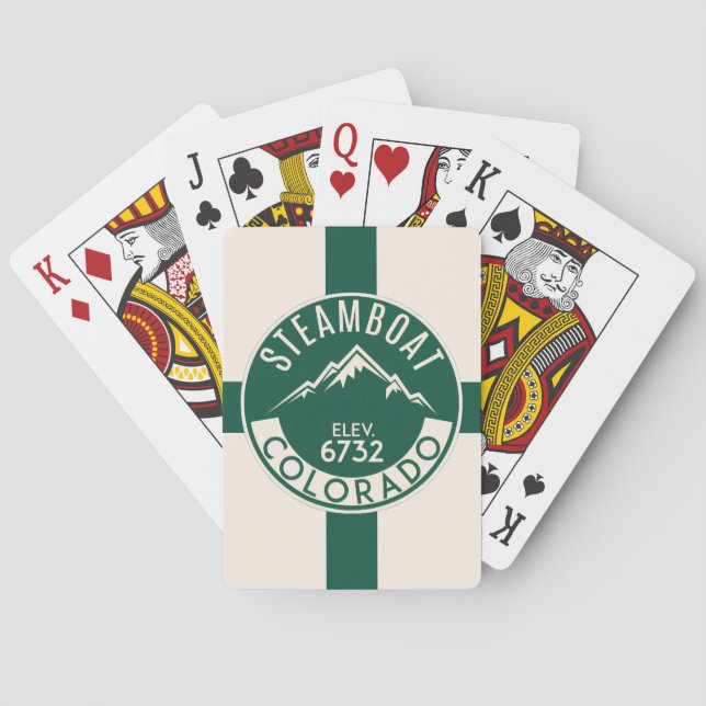 Ski Steamboat Playing Cards Spielkarten (Rückseite)