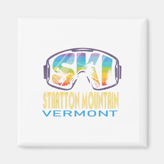 Ski Stratton Mountain Vermont Skiurlaub  Magnet (Vorne)