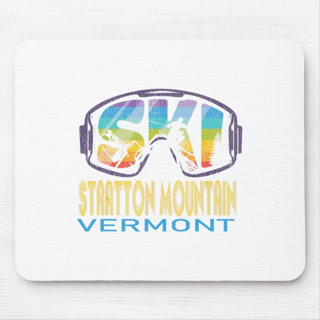 Ski Stratton Mountain Vermont Skiurlaub  Mousepad (Vorne)