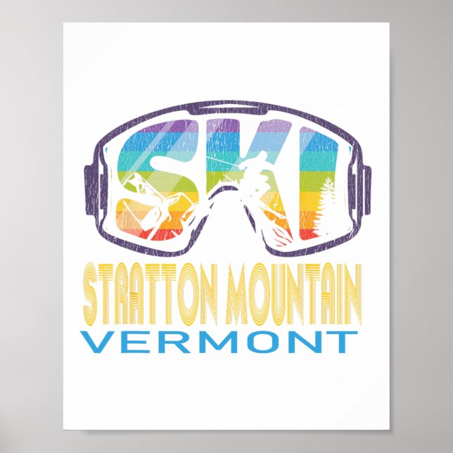Ski Stratton Mountain Vermont Skiurlaub  Poster (Vorne)