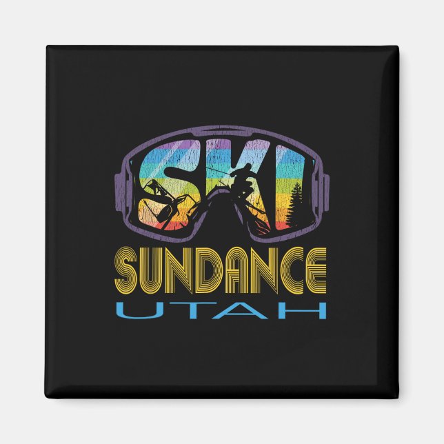 Ski Sundance Utah Skiurlaub  Magnet (Vorne)