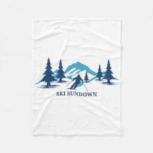 Ski Sundown Connecticut Skigebiet Skifahren Skifah Fleecedecke
