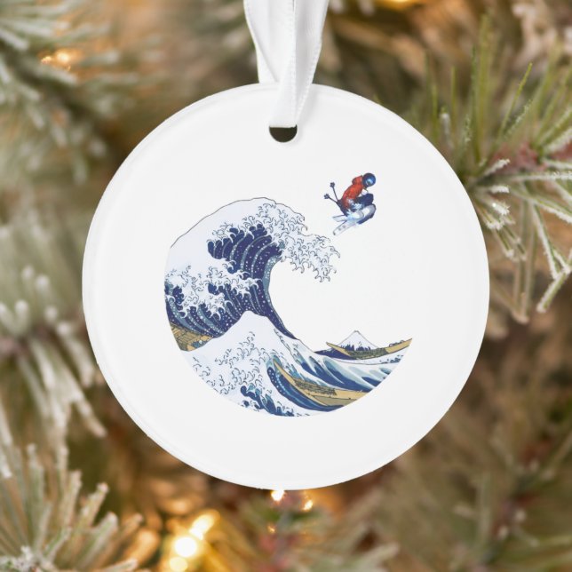 Ski sur la grande vague de Kanagawa Japonais (Arbre)