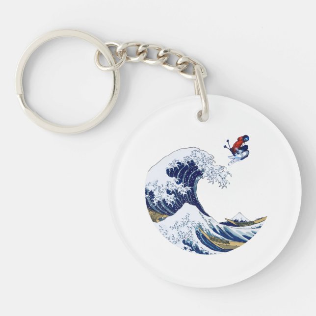 Ski sur la grande vague de Kanagawa Japonais (Devant)