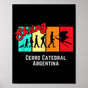 Ski t Cerro Catedral Argentinien für Männer und Fr Poster