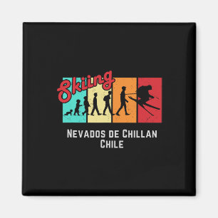 Ski T Nevados De Chillan Chile für Männer und Frau Magnet