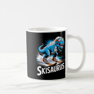 Ski T-Rex Wintersport Skifahrer Dino lustiges Skif Kaffeetasse