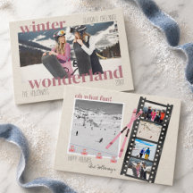 Ski Theme Winter Wonderland Weihnachts-Foto